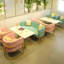 Banc rembourré en similicuir Modern Simple Cafe-100462034