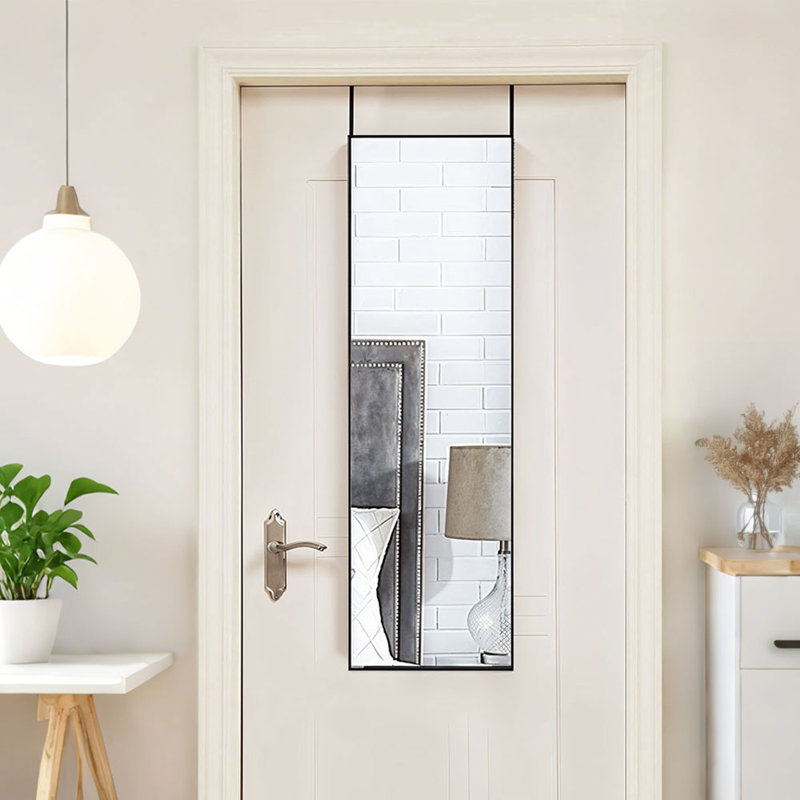 Metal Rectangle Mirror, Black