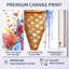 Glace pop art, décoration murale de style comique, bougie de crème glacée!-463562682-463562685