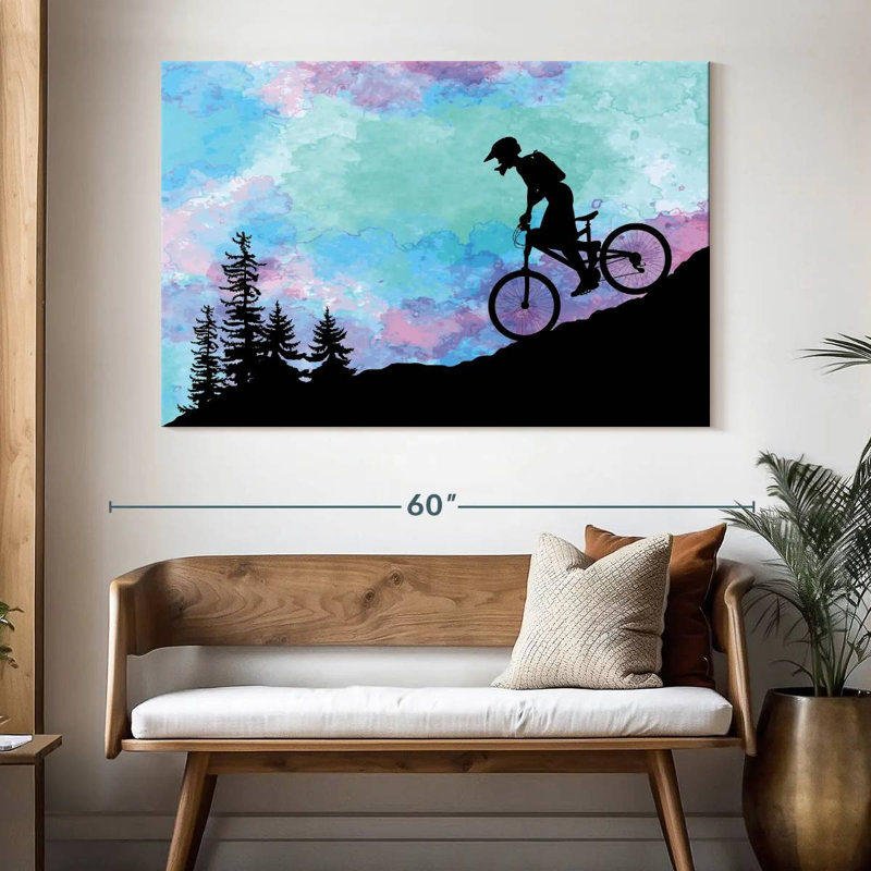 Mountain Biking, 34" H x 51" W