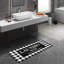 Tapis de sol antidérapant 20 x 47 po, noir