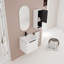 Meuble-lavabo mural avec lavabo en céramique