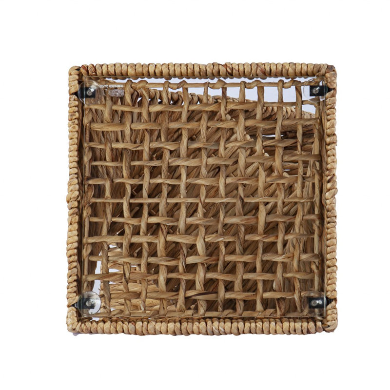 Engure Glass Tray Top End Table