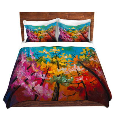 Ensemble de housse de couette coloré sapin
