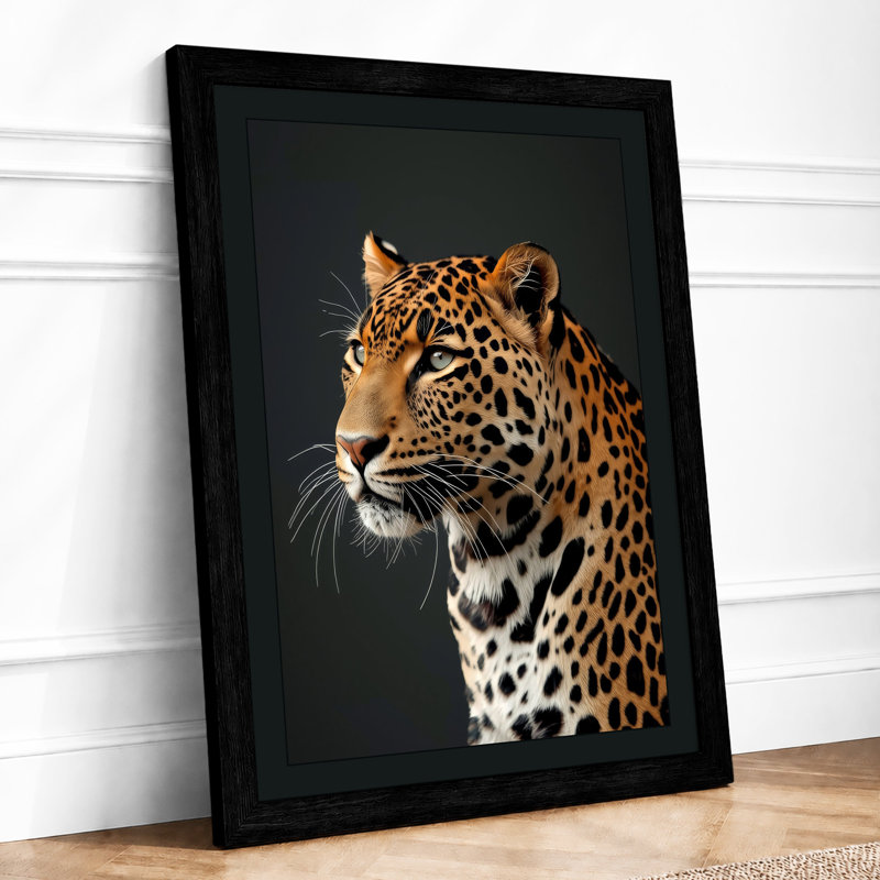 Leopard Study Modern - Print, A1 - 84.1 x 59.4 cm, Black