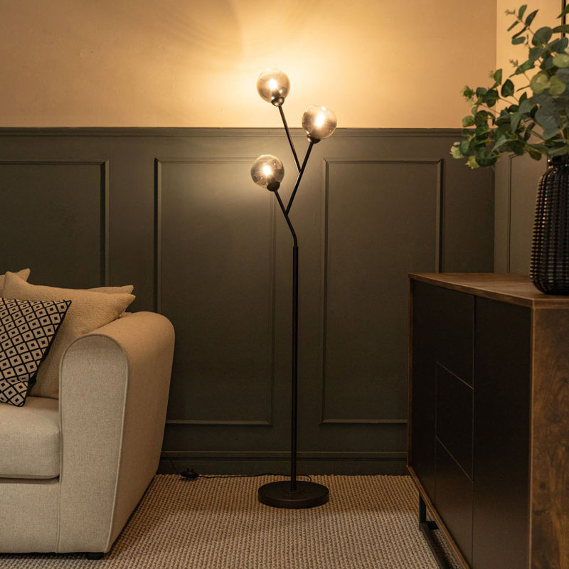Cambrynn 150cm Black Tree Floor Lamp