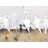 Eight Perched Birds White Braided Placemat - Bedroom Decor