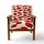 Chaise rembourrée Abstract Botanicals-684069642