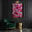 "Watercolor Floral 39", art mural sur toile mauve-1177686752