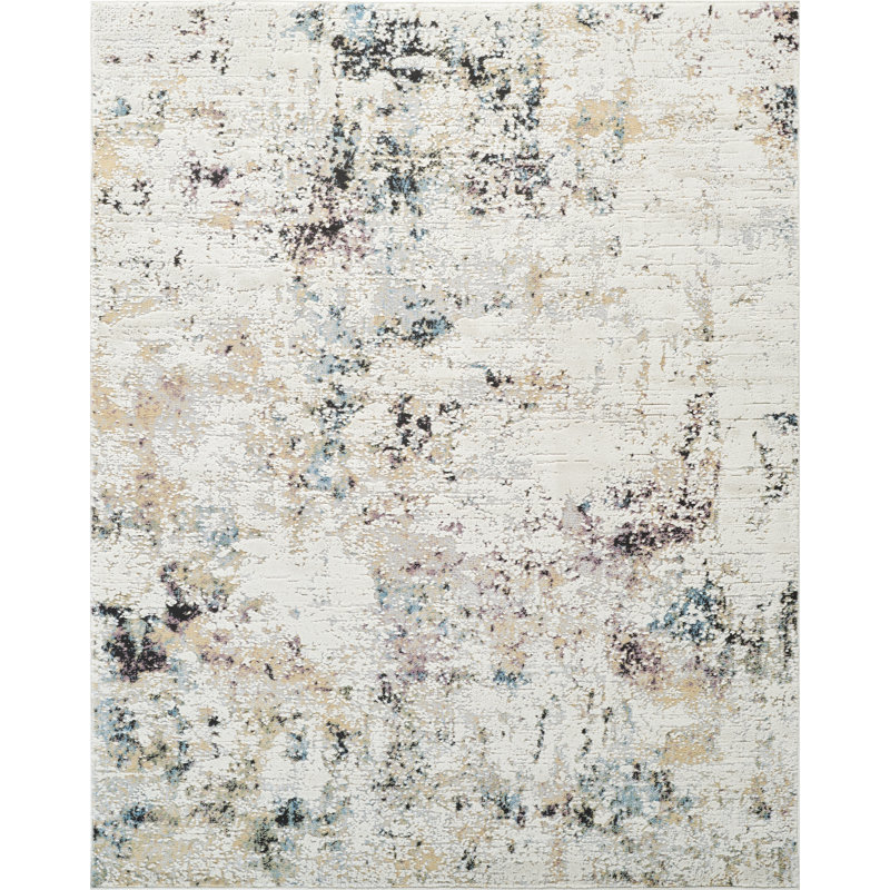 Haldane High-Low Abstract Area Rug, Rectangle 7'10" x 10'1"