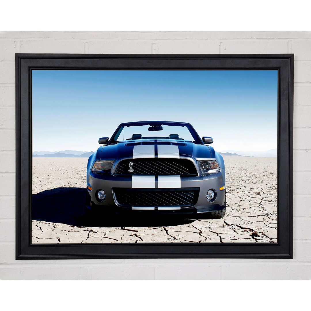 Mustang Shelby Frontprofil Gerahmter Druck