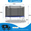 Round Backyard Trampoline with Safety Enclosure
