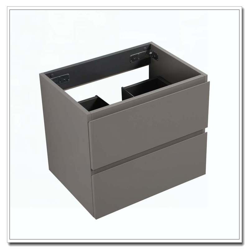 Armoire murale avec deux tiroirs écologiques pré-assemblés, Gris