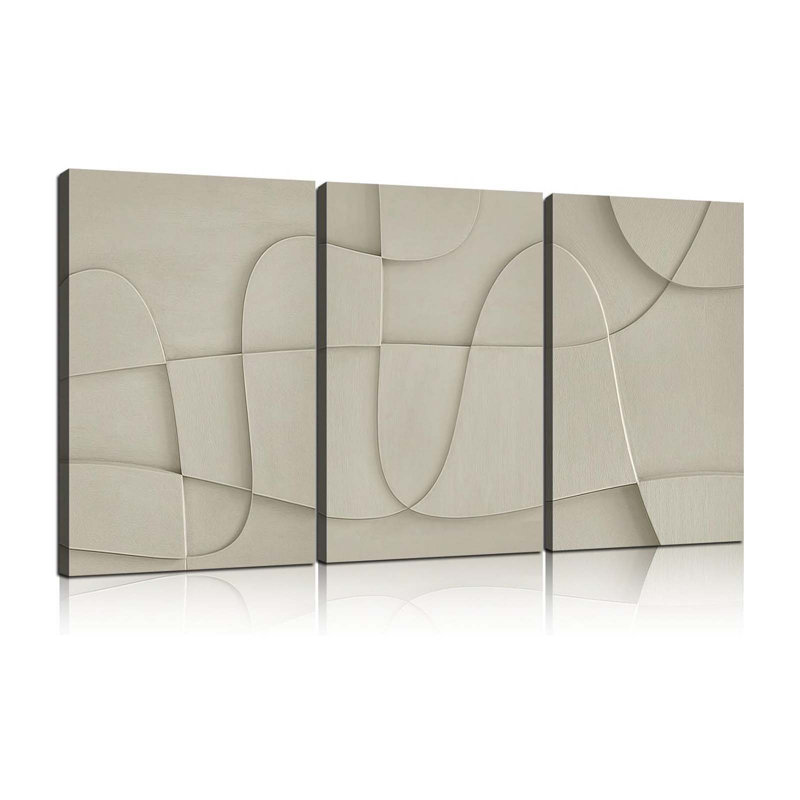 3 Piece Wrapped Canvas Print, 60 cm H x 40 cm W