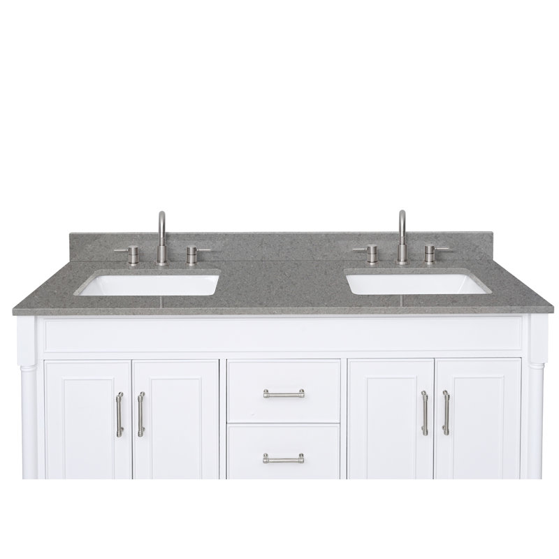 61'' W Double Vanity Top, Contrail Matte