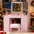 Ato Vanity Desk with Mirror and Lights, Vanity Tables with 7 Drawers, Makeup Vanity with Tri-Folding 3 Colors Lighting Mirror and Cushioned Stool, Big Vanities Perfect for Bedroom, White-315565999