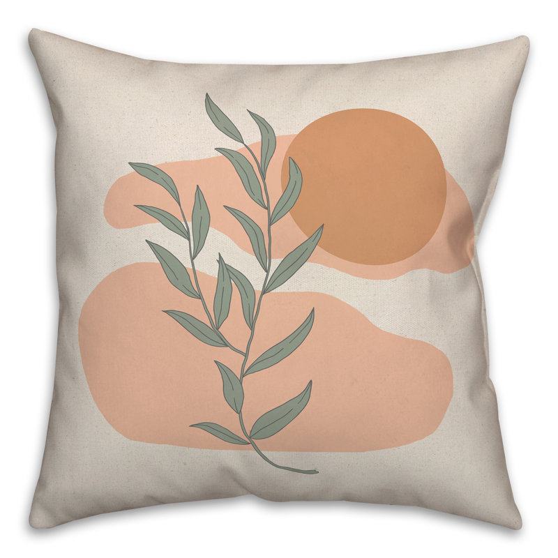 Coussin Simple Sun and Leaves
