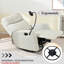Élégant fauteuil inclinable pivotant à 360 ° - gris pour le salon