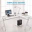 Bureau en forme de l Wadell