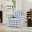 Fauteuil d'appoint pivotant à rayures 32,28 po-1152895768