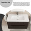 Meuble-lavabo simple 36 po avec comptoir intégré en céramique 36 po-105806059