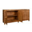 Four Door Buffet With Satin Brass Horsebit Inspired Hardware And Foot Caps In Burl Wood-557547481