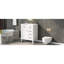 Ensemble de meuble-lavabo 30 po avec lavabo, armoire de salle de bain blanche avec tiroirs, structure solide et panneau de fibres à densité moyenne-231132435