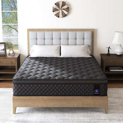 Medium Hybrid Mattresses With Gel Memory Foam And Bed-In-A-Box Mattress by Alwyn Home