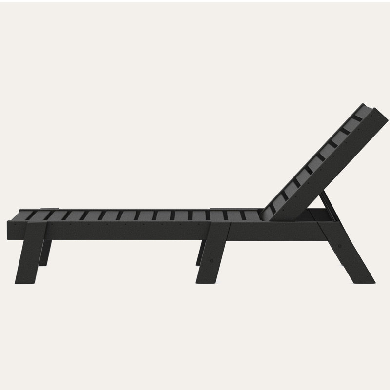 Chaise longue POLYWOOD, Noir