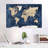 Wood Textured World Map Canvas Print-332438967-332438971-293910402