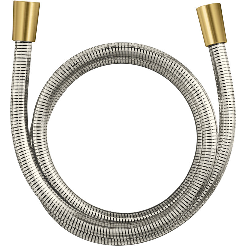 Tuyau à ruban Awaken, Nickel brossé éclatant, 60 po