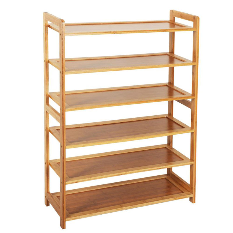 Aniston 18 Pair Solid Wood Shoe Rack