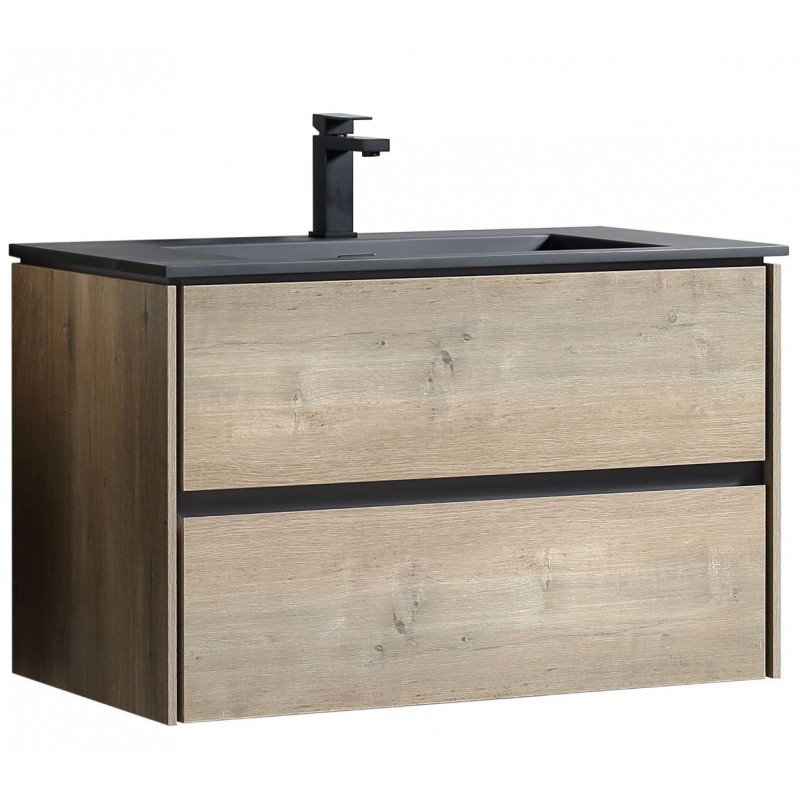 Ensemble de meuble-lavabo simple mural 47 "Bali, Forêt