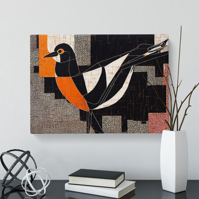 Expressive Abstract Bird - Wrapped Canvas