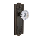 Grandeur Parthenon Plate Privacy with Fontainebleau Crystal Door Knob