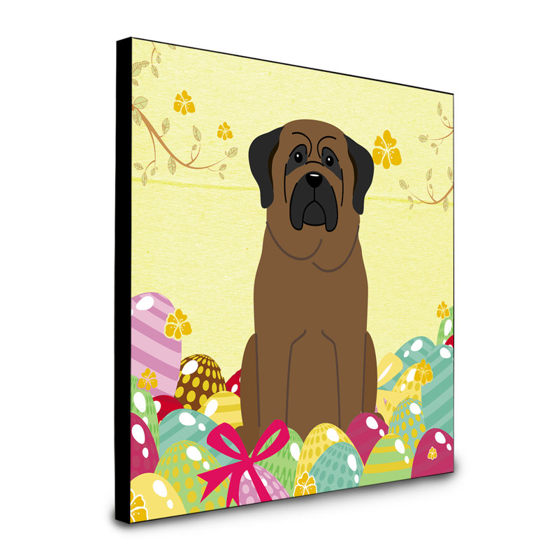 Panneau mural d’art œufs Sentire, Bull-mastiff