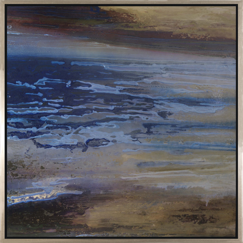 «Evening Curtain», peinture sur toile à cadre flottant