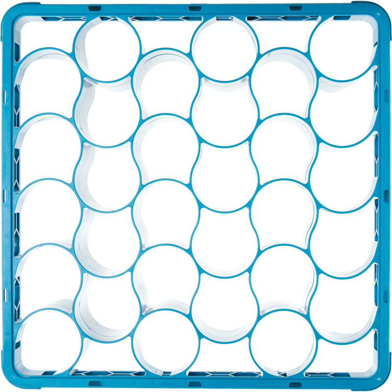 Support en verre, Bleu