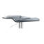 Tabouret réglable en hauteur de 9 po en acrylique gris