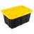 Sterilite 17 Gallon Industrial Stackable Storage Tote Lidded Containers, 12 Pack