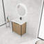 Meuble-lavabo autoportant avec lavabo en résine