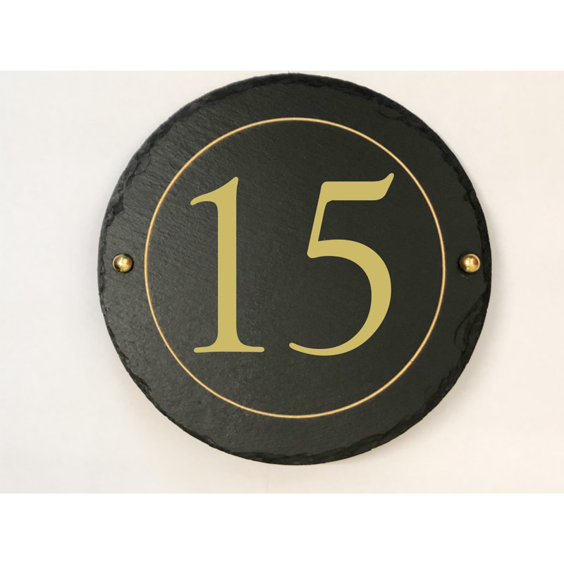 Easingwold 24cm H Stone House Number, 15