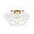4-light Handcrafted Glass Bubble Semi-flush Mount