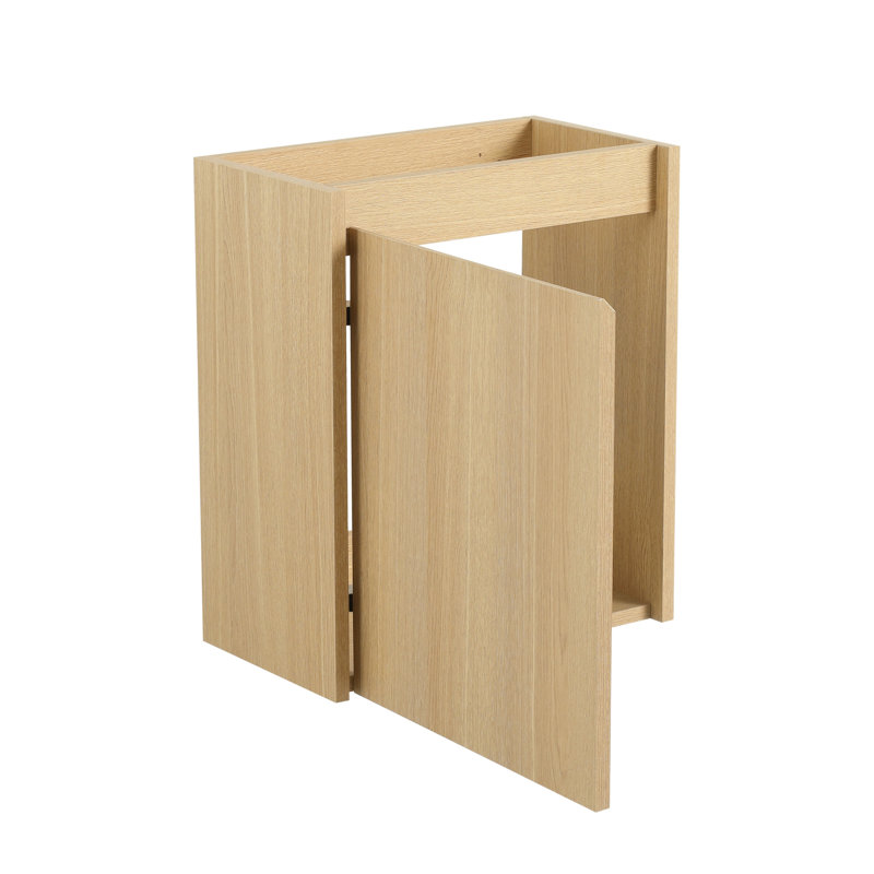 Versatile Bathroom Vanity Sink Combo For Small Spaces, Combining Style And Functionality., Oak