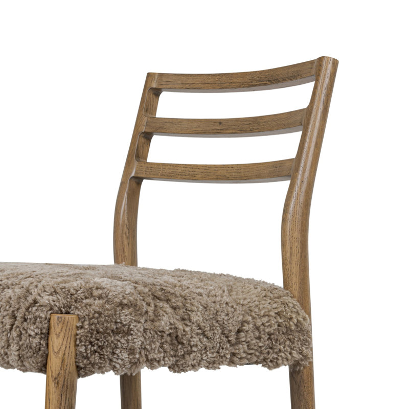 Chaise d'appoint Glenmore, Genuine Fur, Smoked Oak