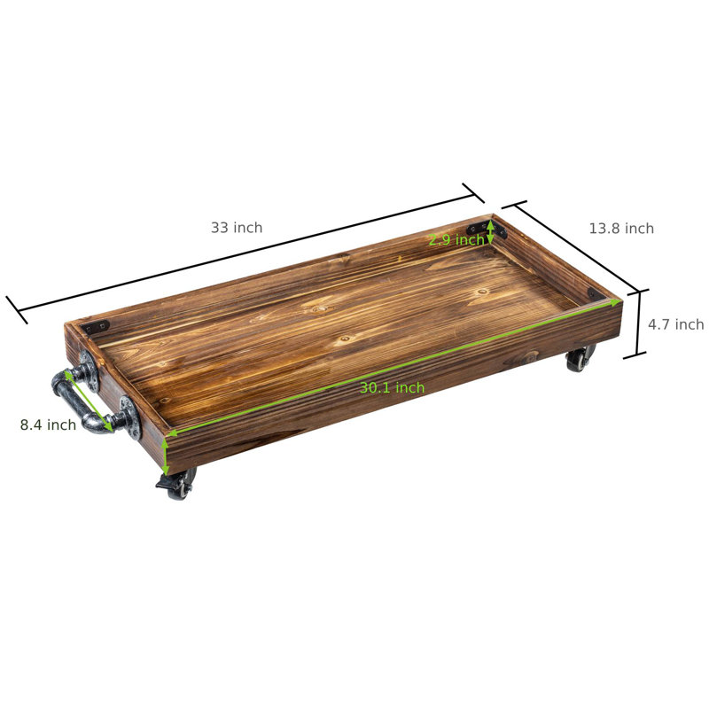 Solid Wood Underbed Storage with Wheels