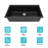 32" L x 19" W Undermount Single Bowl Workstation Sink Quartz Kitchen Sink-104924652