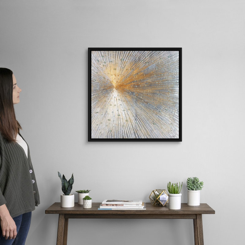 «Starburst of Crystals» par Joseph Michaels, reproduction d'art graphique sur toile, H 26 po x l 26 po x P 1,75 po
