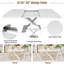 Ensemble de table de salle à manger extensible Modern Farmhouse pour 4 à 6 personnes-4536558-4536554-4537104