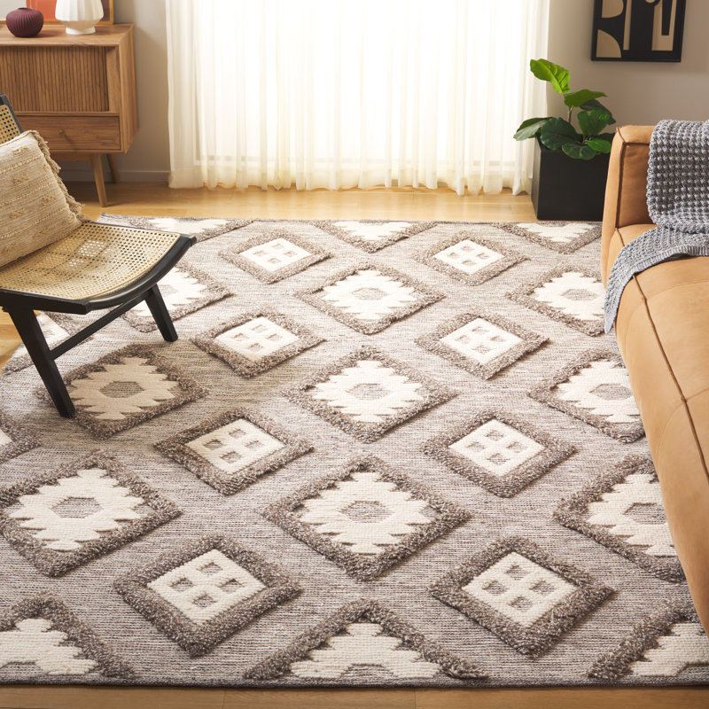 Tapis en laine Sujata, Carré 6 pi